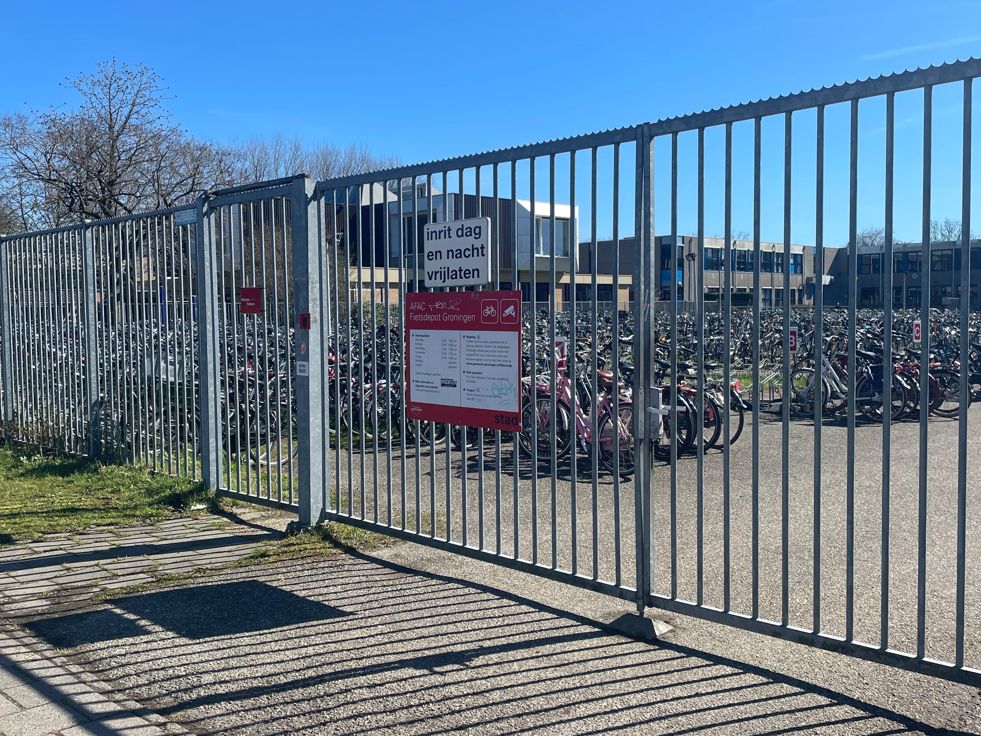 Bikes at the depot for the Groningen bike depot and bike fines 2026 guide